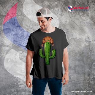 Nome do produto Camiseta Quality Cacto com Chapéu