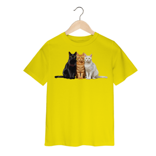 Nome do produto Camiseta Infantil Gato Colors