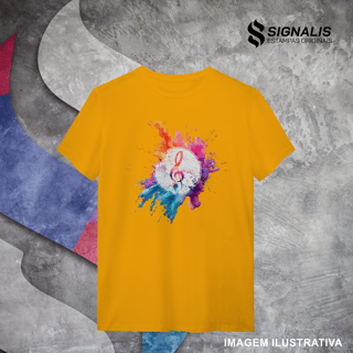 Nome do produto Camiseta Quality Clave de Sol Splash