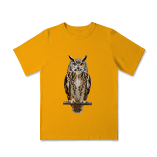 Nome do produto Camiseta Infantil Coruja Colors