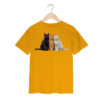 Nome do produto Camiseta Infantil Gato Colors