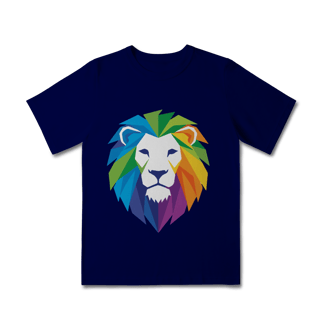 Camiseta Infantil Leão Colors