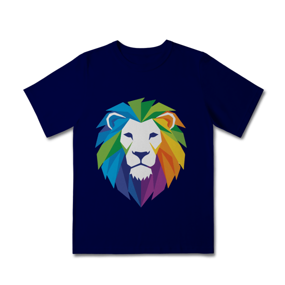 Camiseta Infantil Leão Colors