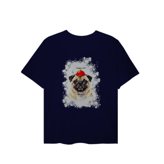 Nome do produto Camiseta Plus Size Pug Helicóptero
