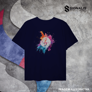 Nome do produto Camiseta Plus Size Clave de Sol Splash