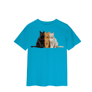 Nome do produto Camiseta Infantil Gato Colors