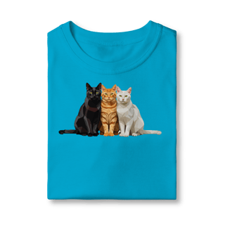 Nome do produto Camiseta Infantil Gato Colors