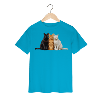 Nome do produto Camiseta Infantil Gato Colors