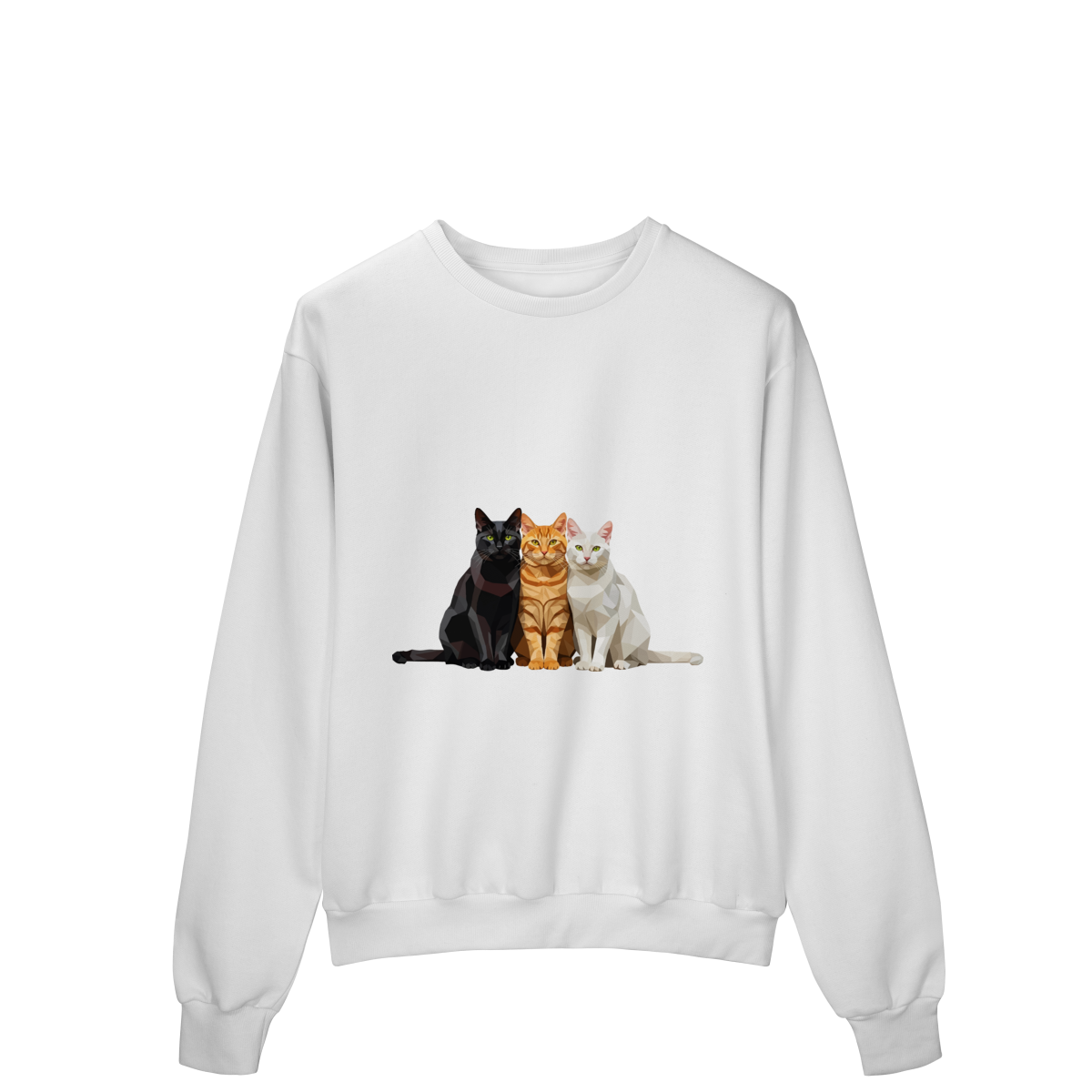 Nome do produto: Moleton fechado Gato Colors