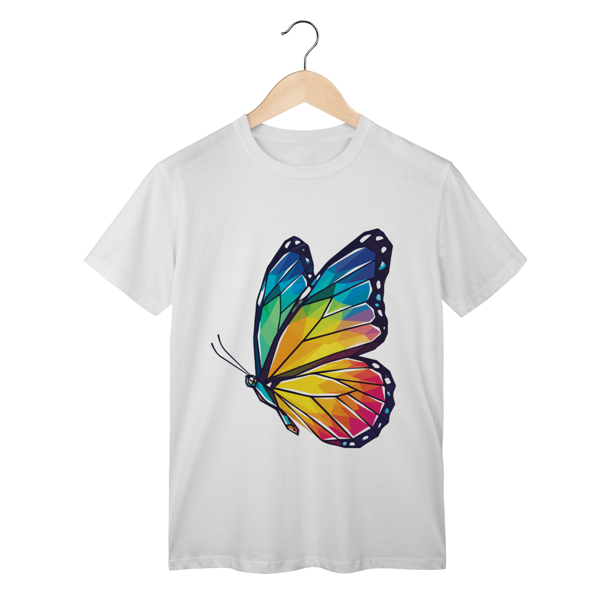 Nome do produto: Camiseta Borboleta Colors