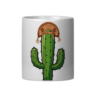 Caneca Cacto de Chapéu