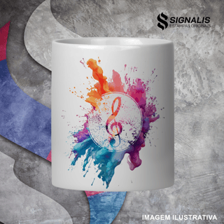 Nome do produto Caneca Clave de Sol Splash