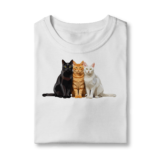 Nome do produto Camiseta Infantil Gato Colors