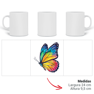 Nome do produto Caneca Borboleta Colors