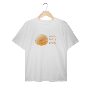 Nome do produto Camiseta Plus Size Movido a Pão de Queijo