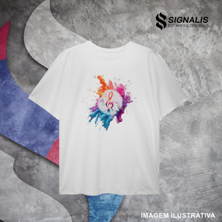 Nome do produto Camiseta Plus Size Clave de Sol Splash