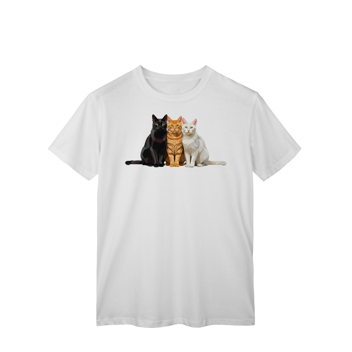 Nome do produto: Camiseta Gato Colors
