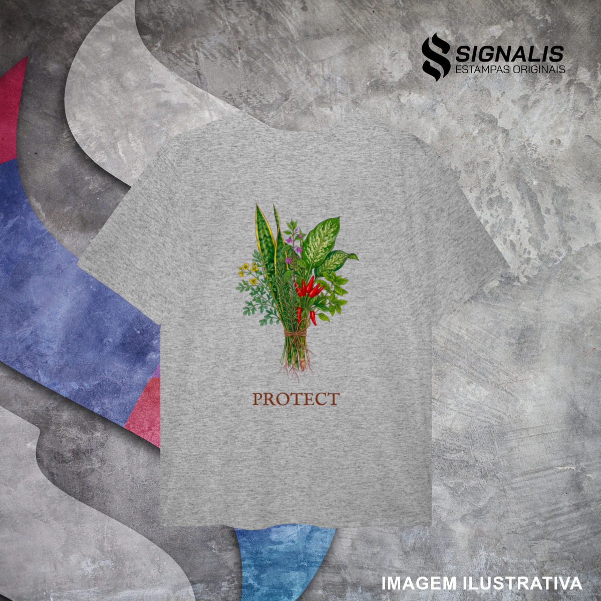 Nome do produto: Camiseta Plus Size 7 Ervas