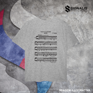 Nome do produto Camiseta Plus Size Sonata ao Luar