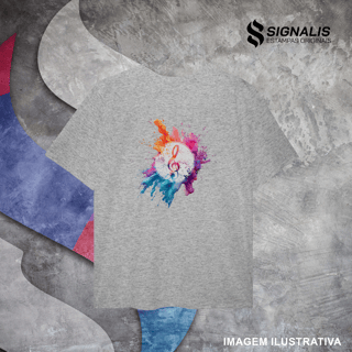 Nome do produto Camiseta Plus Size Clave de Sol Splash