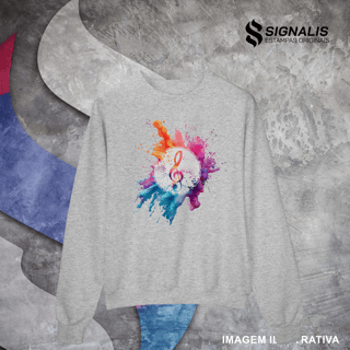 Nome do produto Moletom Clave de Sol Splash