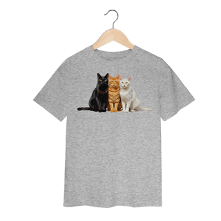 Nome do produto Camiseta Infantil Gato Colors