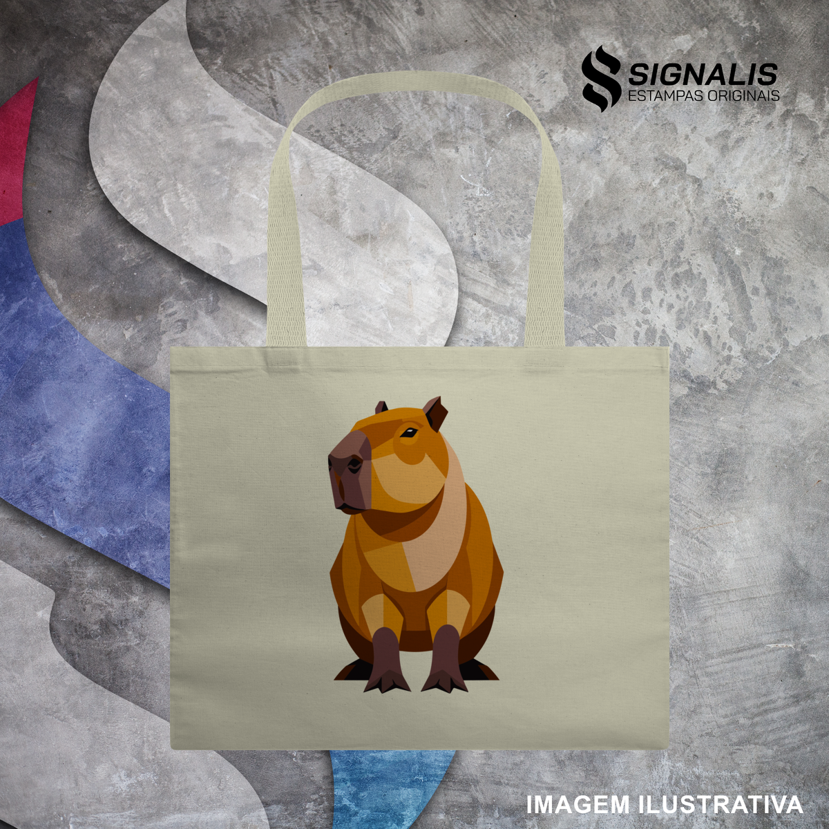 Nome do produto: Ecobag Capivara Colors