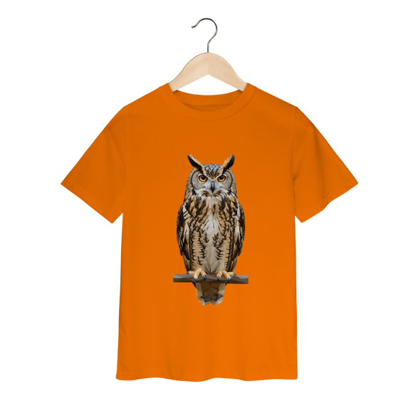 Camiseta Infantil Coruja Colors