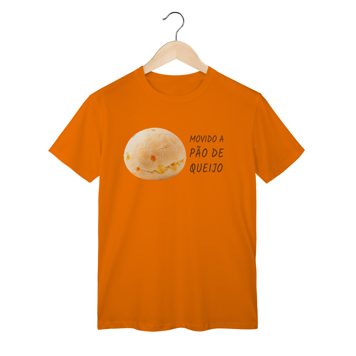Nome do produto: Camiseta Movido Pão de Queijo