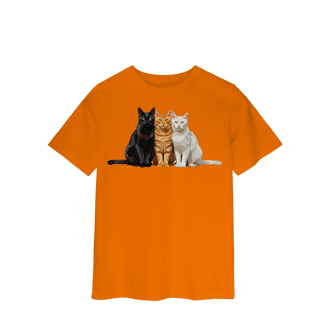 Nome do produto Camiseta Infantil Gato Colors