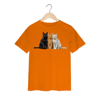 Nome do produto Camiseta Infantil Gato Colors