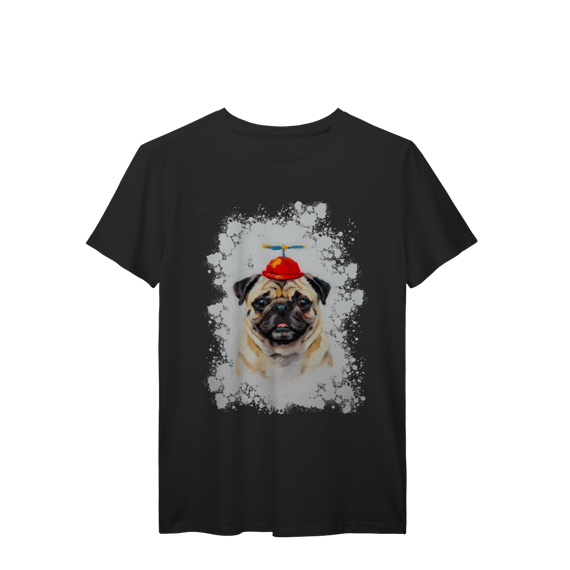 Camiseta Prime Pug Helicóptero