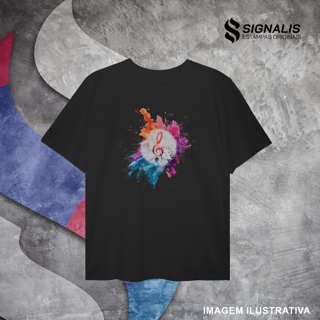 Camiseta Plus Size Clave de Sol Splash