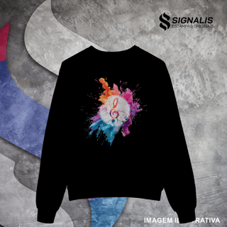 Nome do produto Moletom Clave de Sol Splash