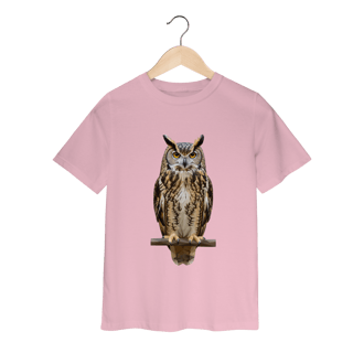 Nome do produto Camiseta Infantil Coruja Colors
