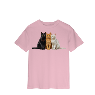 Nome do produto Camiseta Infantil Gato Colors