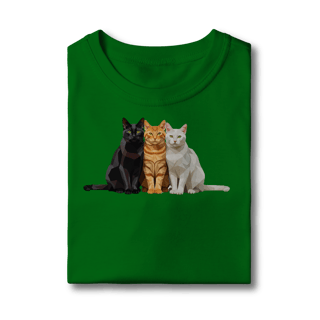 Nome do produto Camiseta Infantil Gato Colors