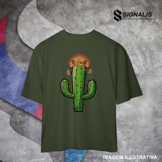 Nome do produto Camiseta Oversized Cacto de Chapéu