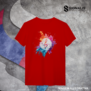 Nome do produto Camiseta Quality Clave de Sol Splash