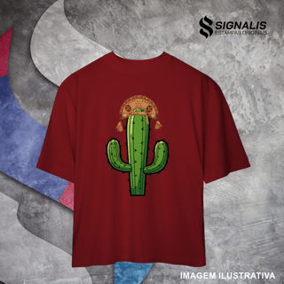 Nome do produto Camiseta Oversized Cacto de Chapéu