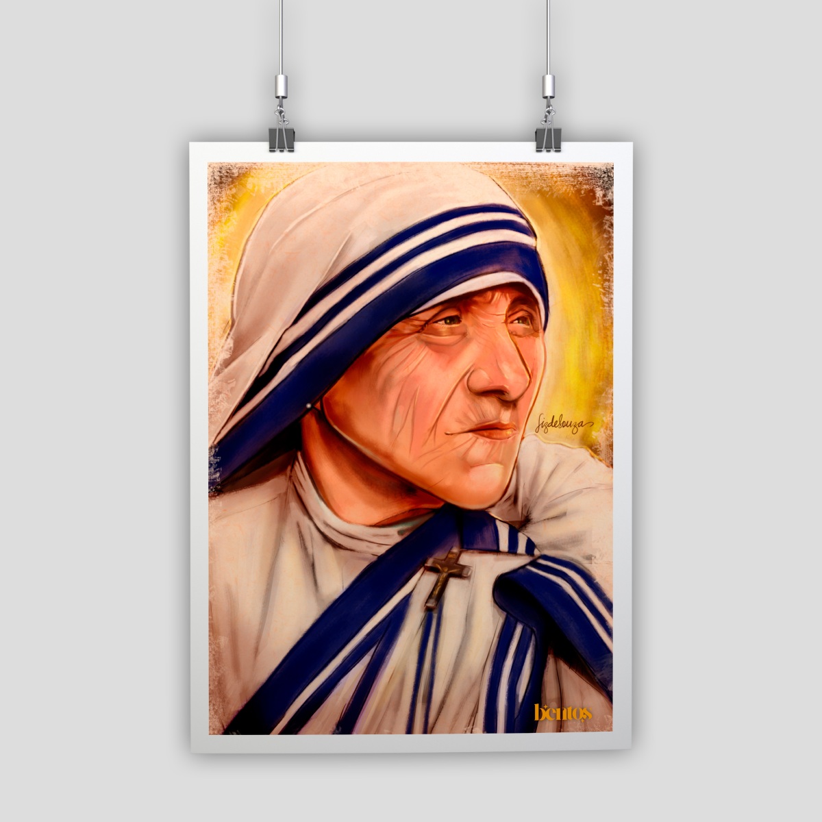 Nome do produto: Pôster Madre Teresa