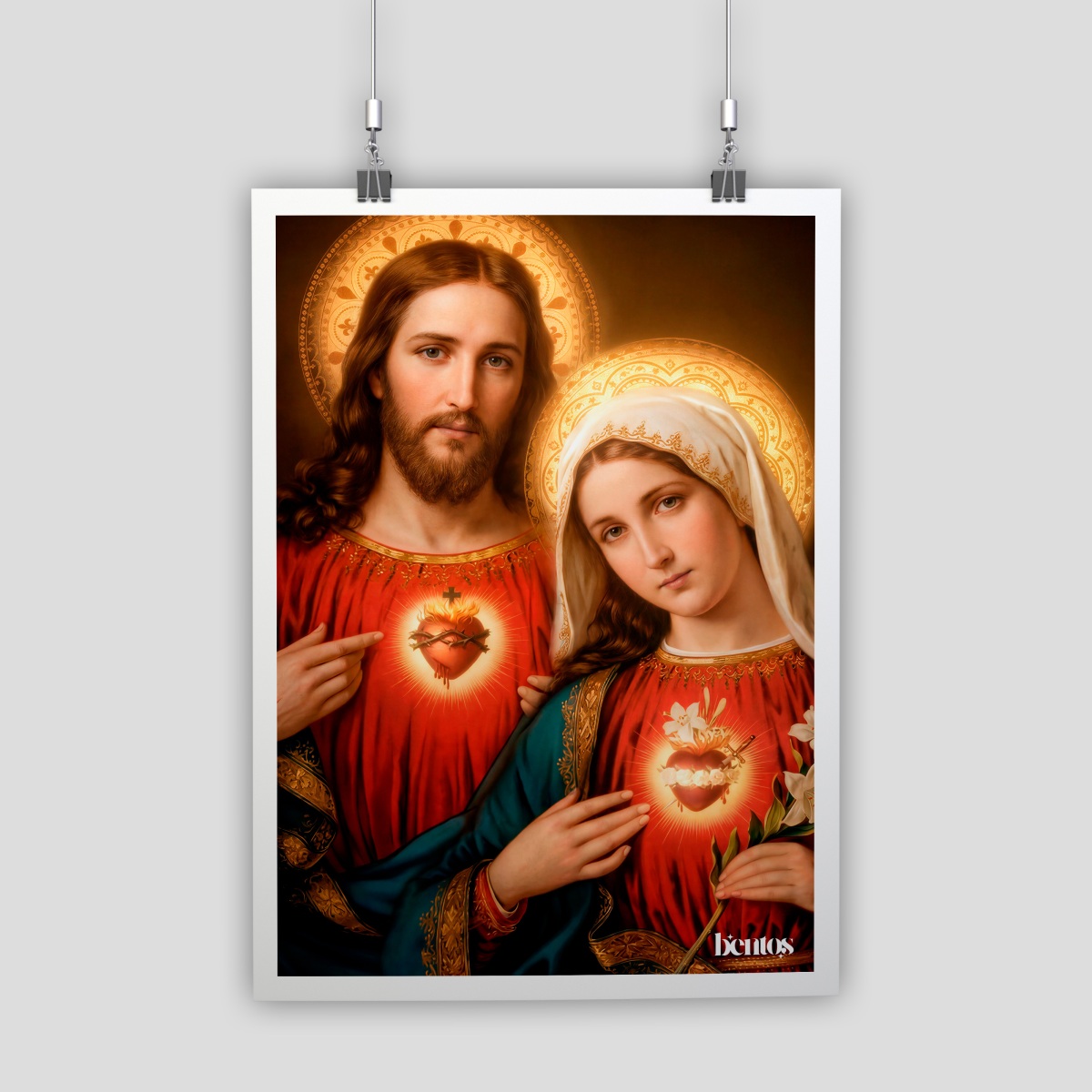 Nome do produto: Pôster Jesus e Maria