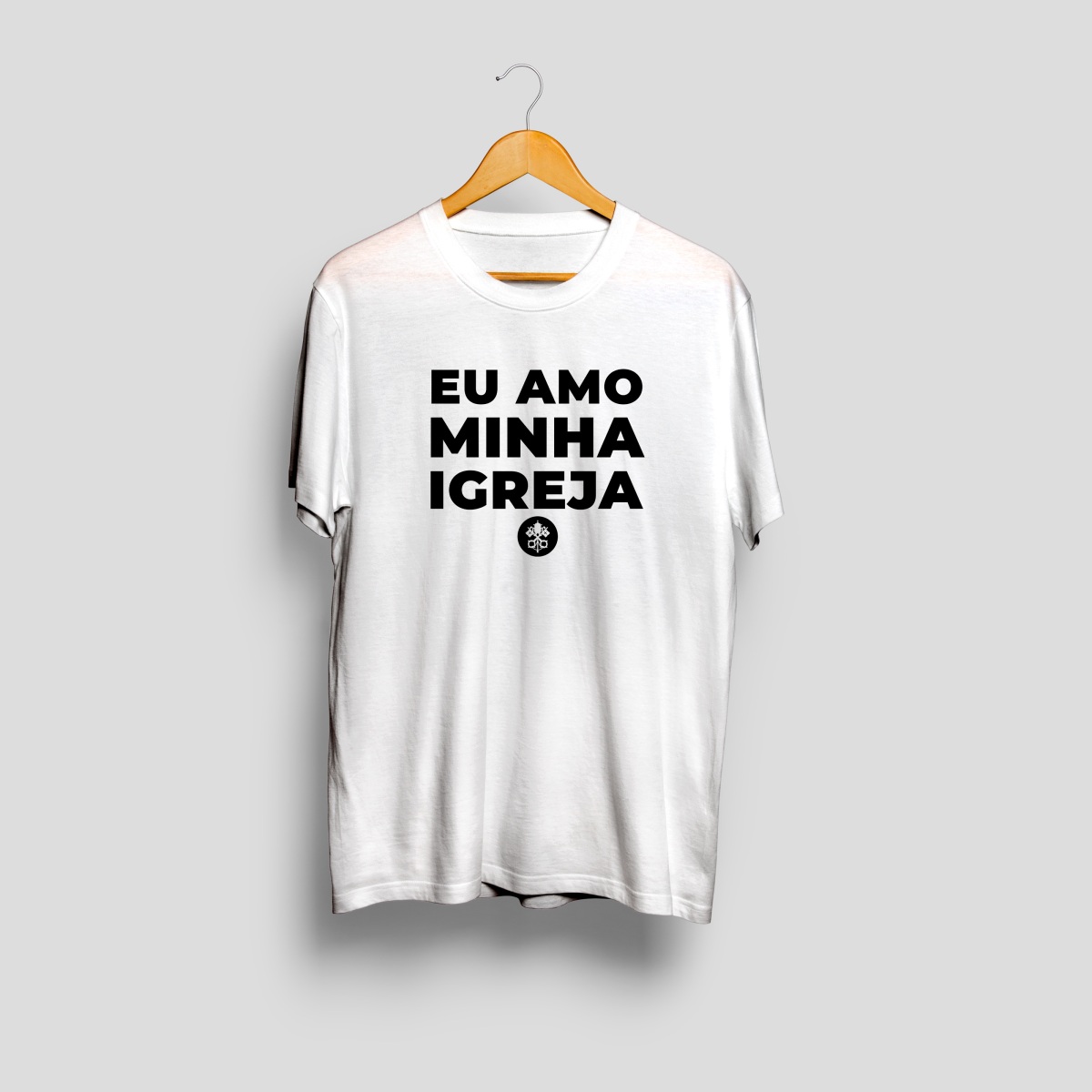 Nome do produto: Camisa Eu Amo Minha Igreja