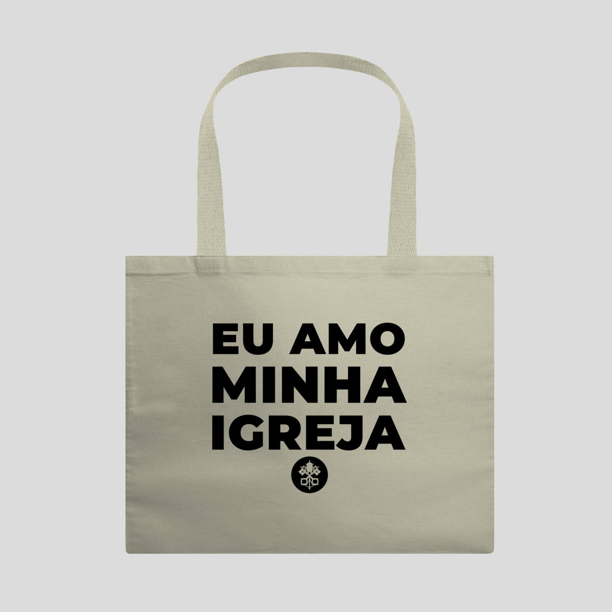 Nome do produto: Ecobag Eu Amo Minha Igreja