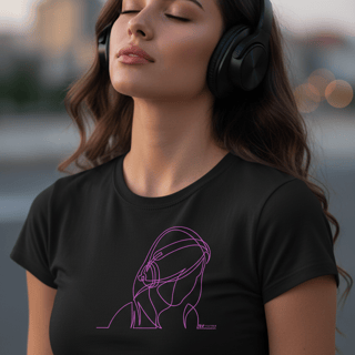 Lines Girl Headphone
