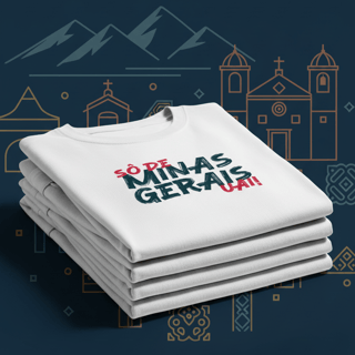 Nome do produtoSô de Minas Gerais Uai! - T-Shirt Quality