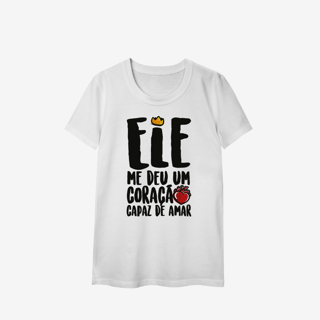 Nome do produtoEle Me deu um Coração - Baby Long Classic