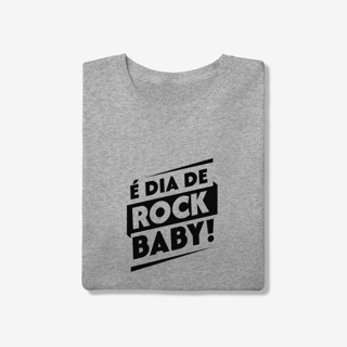 Nome do produtoÉ dia de Rock Baby! - T-Shirt Quality
