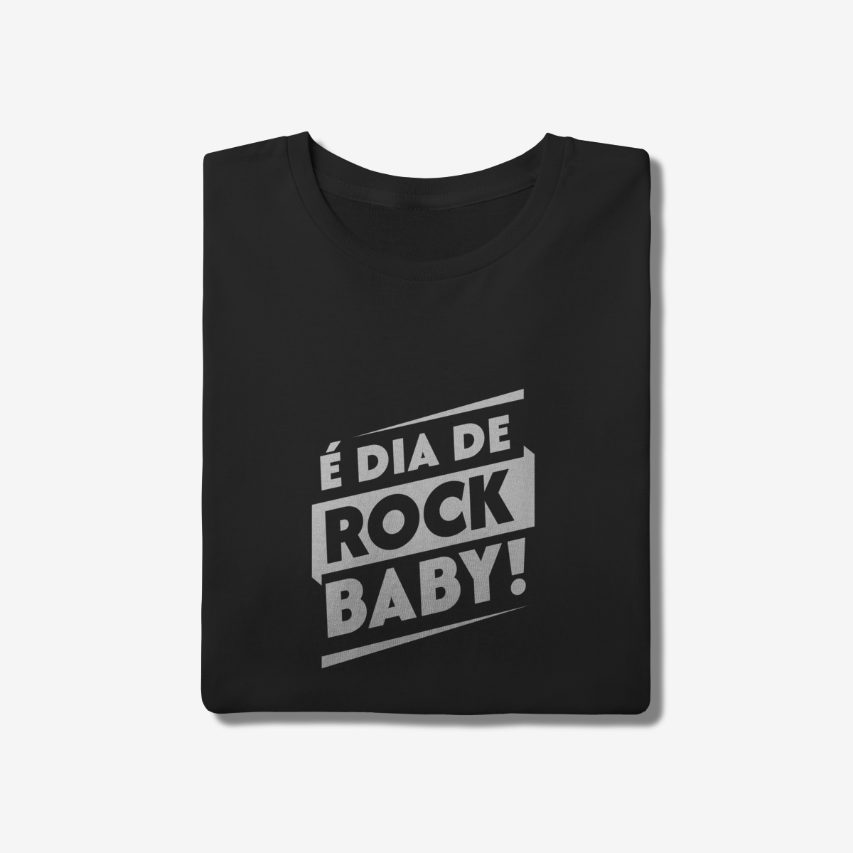 Nome do produto: É dia de Rock Baby! - T-Shirt Quality