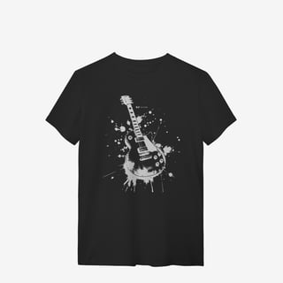 Nome do produtoGuitar Vector Splash - T-Shirt Quality